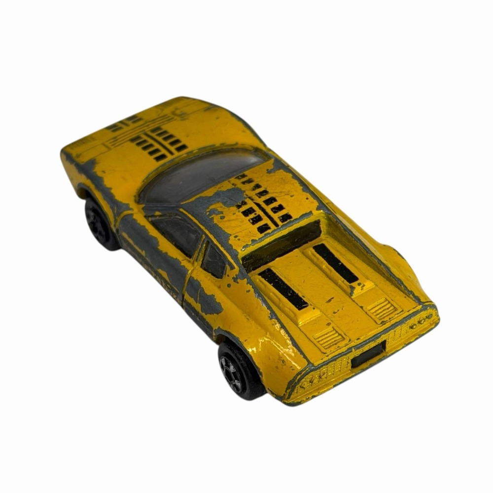 1:64 Zylmex Zee Toys D70 Ferrari 365 GT Berlinetta Boxer‎ Yellow Black Interior - Picture 7 of 13